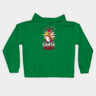 Santa dinosaur Kids Hoodie